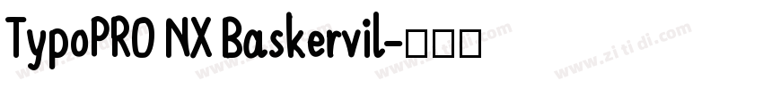 TypoPRO NX Baskervil字体转换